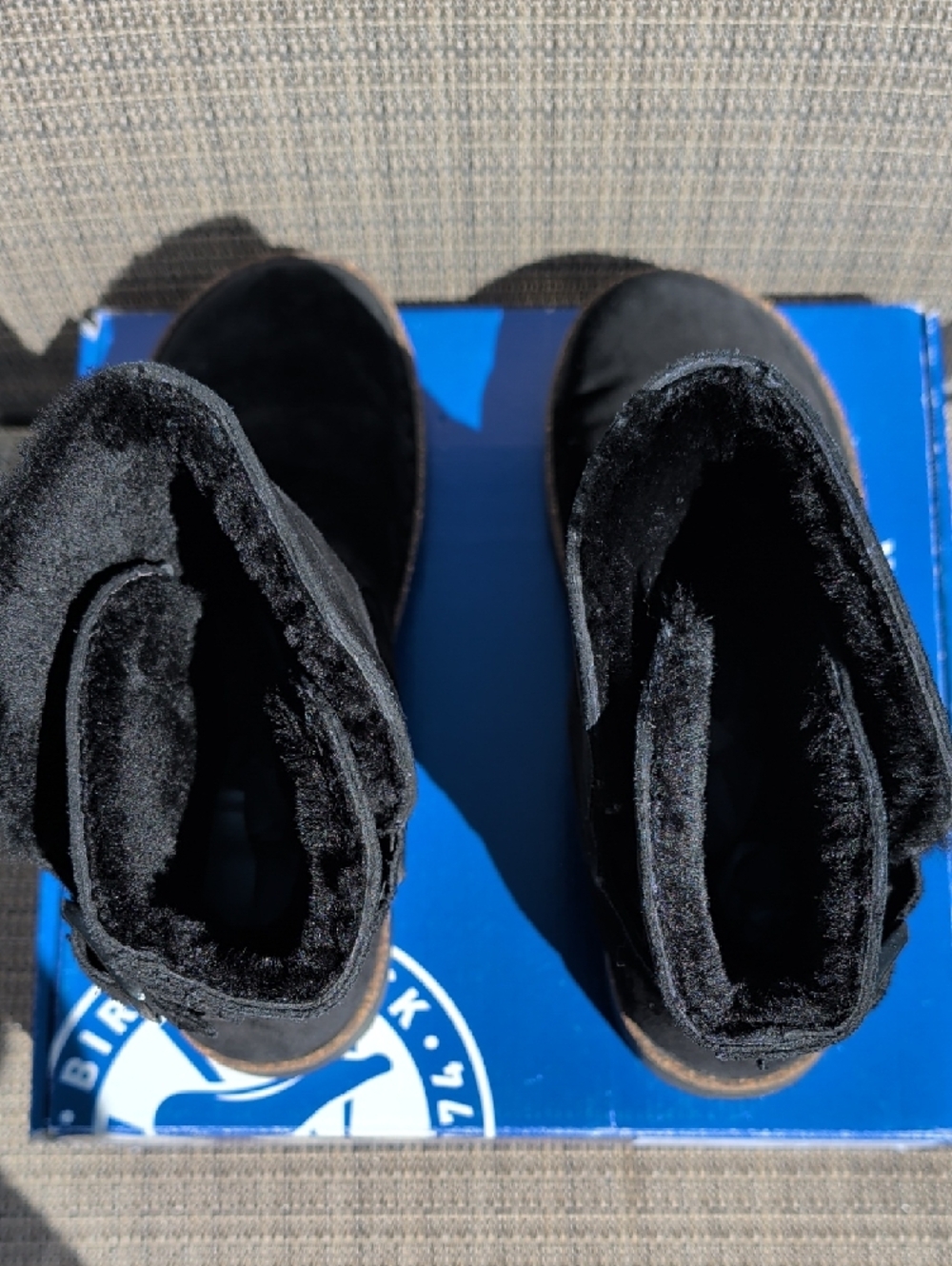 Birkenstock Upsalla Shearling Black (42) US Women's 11/Men's 9 EUC - Picture 5 of 12